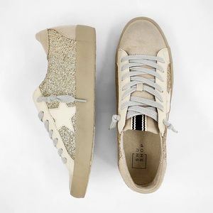 Gold Glitter Sneakers